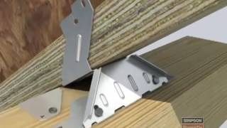 Złącze krokwiowo płatwiowe belki dwuteowej