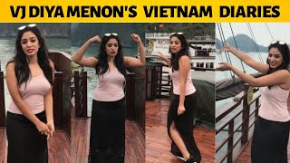 Sun Tv VJ Diya Menon cute Vietnam memories with he