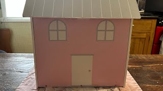 My Mouse house, and working on decorating it.