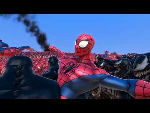 10,000 SPIDER MAN VS 20,000 VENOM - Ultimate Epic Battle Simulator UEBS
