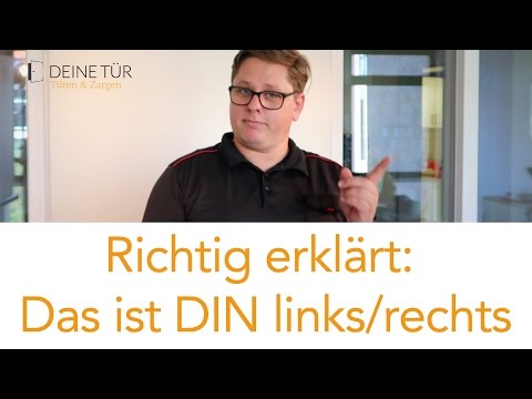 Türöffnung: DIN links, DIN rechts - so wählen Sie die richtige Öffnungsrichtung der Tür aus