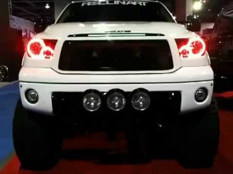 Toyota Tundra w/ Oracle ColorSHIFT 2.0 Halos at SEMA 2011