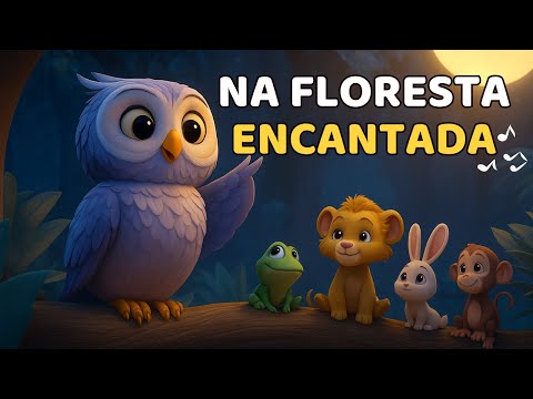 Descubra a Floresta Encantada – Música Infantil com Animais Felizes!