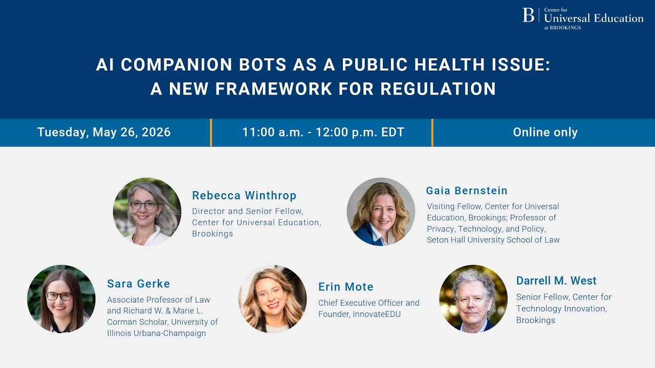 AI companion bots as a public health issue: A new framework for regulation
