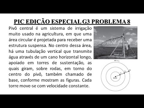 Problema do pivô central de irrigação: problema 8 do encontro 1 do ciclo 2 do PIC Edição Especial