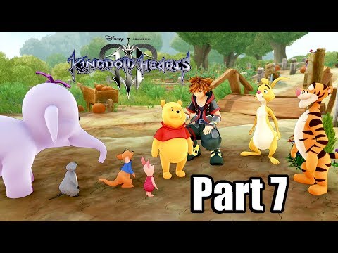 Kingdom Hearts 3 [PS4 PRO] English Walkthrough Part 7 - Hundred Acre Wood (No Commentary)
