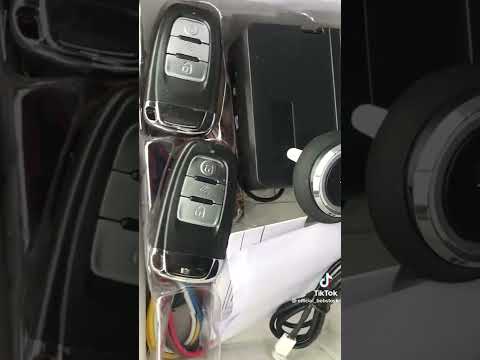 how to install keyless system and push batton in the car