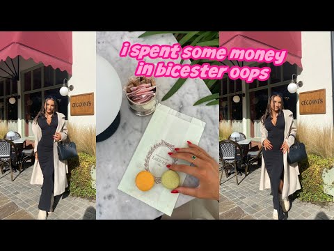 passe o dia fazendo compras comigo em Bicester Villageee * dior e ganni unboxing *