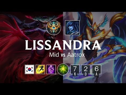 Lissandra Mid vs Aatrox - KR Challenger Patch 8.23