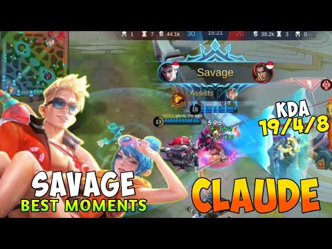 SAVAGE!! Claude 19 Kills - Solo Rank Montage Best Moments by Rio OiOi