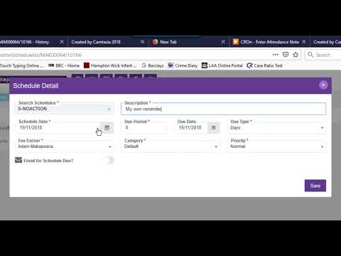 Essentials - Create, Edit & Delete Schedule items