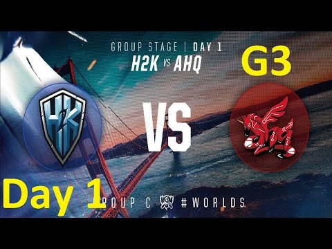 H2K vs AHQ Game 1 Highlights - 2016 Worlds Group Stage - Day 1