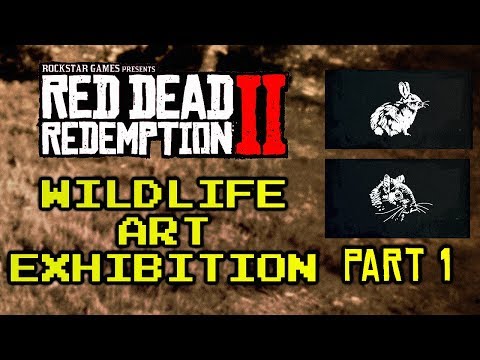 Red Dead Redemption 2 | Wildlife Art Exhibition Walkthrough - Part 1 (rabbit & squirrel pelts)