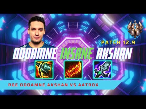 ODOAMNE INSANE AKSHAN! - RGE Odoamne Plays Akshan Top Lane vs Aatrox! | LoL Patch 12.9