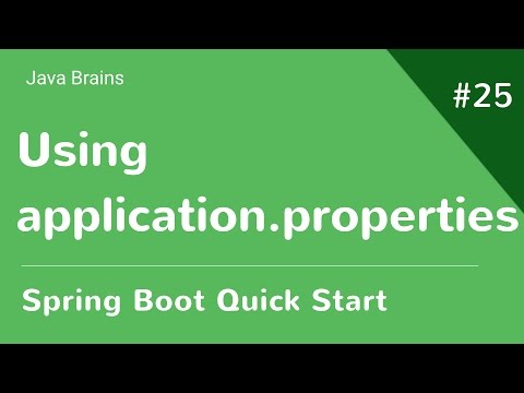 Spring Boot Quick Start 25 - Using application properties