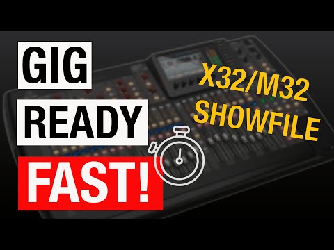 So erstellen Sie eine Showfile für den Behringer X32 oder Midas M32 | Vollständige Anleitung