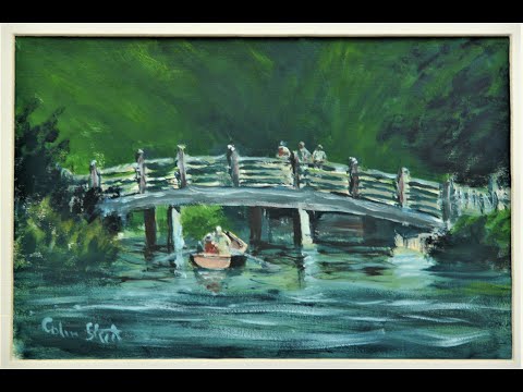 Thumbnail of Bridge near Bridge Cottage, Flatford Mill. (oil painting demonstration) Thumbnail of Bridge near Bridge Cottage, Flatford Mill. (oil painting demonstration)