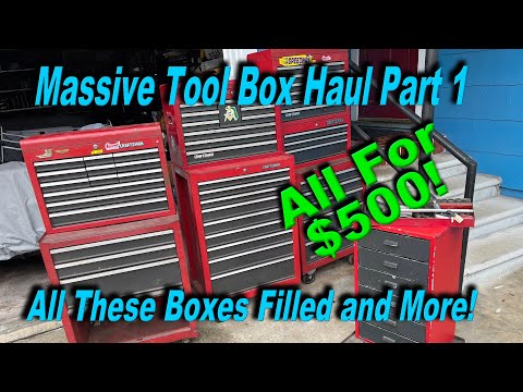 Largest Tool Box Haul Ever!  Too Much for Just One Video!