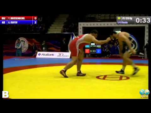 GGP2013 / DUISSENBEKOV Yerzhan (KAZ) - ISAYEV Ali (AZE) - FS 120 kg 1/4 final match
