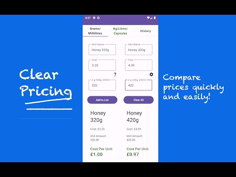 Clear Pricing