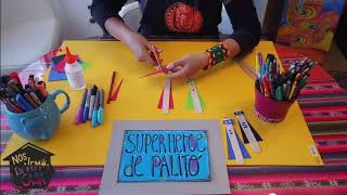 "Superhéroe de palito" en Reciclarte I