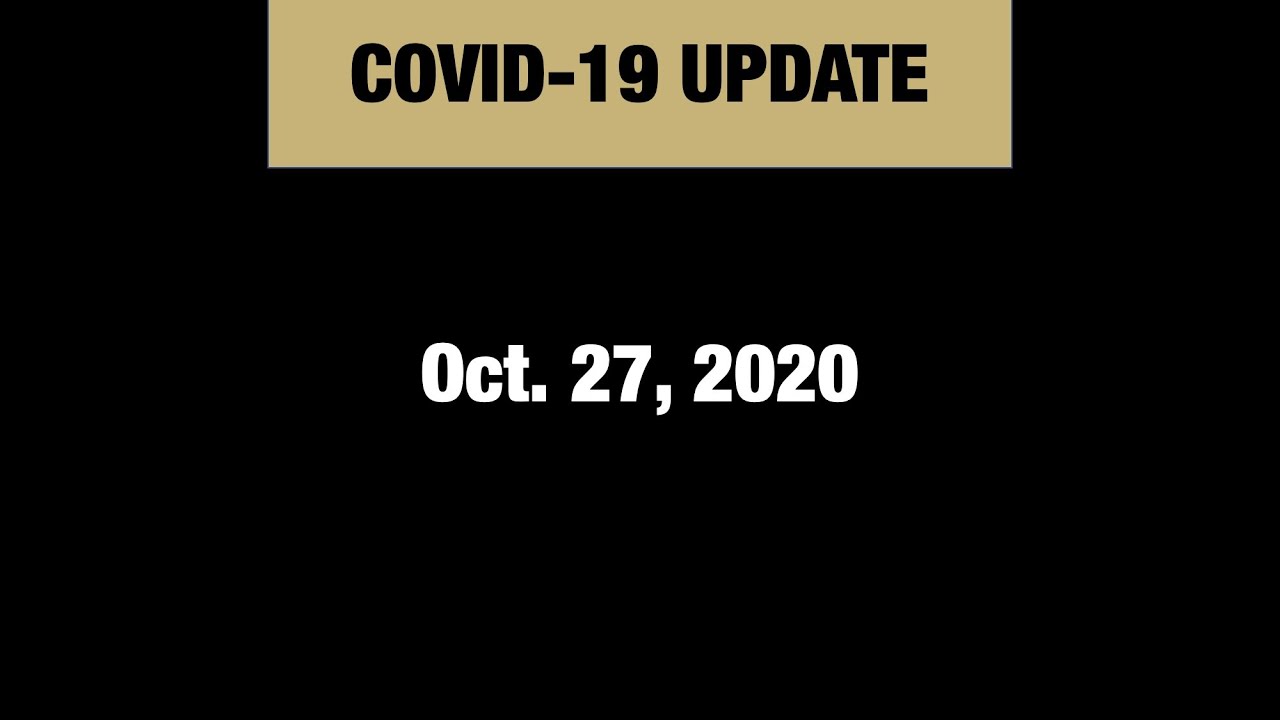 Oct. 27 weekly campus COVID-19 update