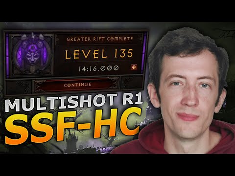 Diablo 3 - UE Multishot SSF-HC Rank 1 Clear (Rank 3 Overall)