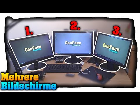 Mehrere Bildschirme an einem PC nutzen! Anschließen &. Konfigurieren! - Tutorial