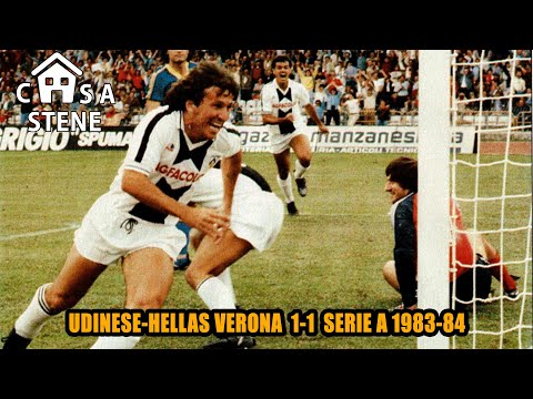 UDINESE-HELLAS VERONA 1-1 GOL DI ZICO E FANNA SERIE A 1983-84 GARA DEL 4 OTTOBRE 1983 #CASASTENE