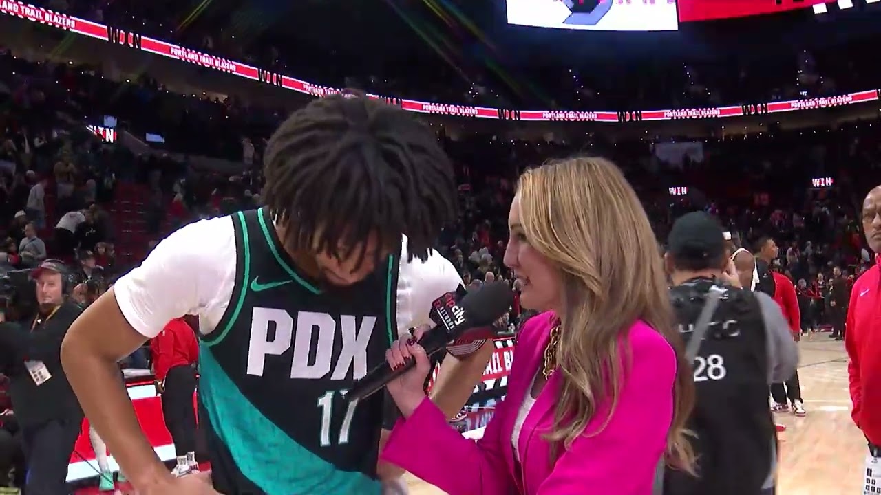 Shaedon Sharpe Postgame Interview | Brightside Windows Baseline Report | vs Heat | January 22, 2026