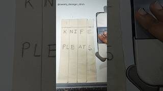 KNIFE PLEATS🪡| #pleats #knifepleatstitching#knifepleat #pleatstitching#basicsewing#basicdesigns