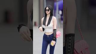 beautiful girl street fashion tiktok #chinesefashion #mejoresstreetfashion #shorts