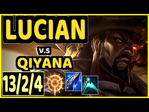 NARU (LUCIAN) vs QIYANA - 13/2/4 KDA MID GAMEPLAY - EUW Ranked MASTER