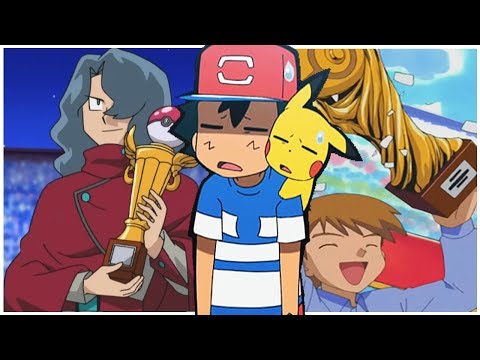 The winners of the Pokémon League in the anime!