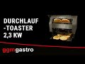 Grille-pain à convoyeur 2,3 kW | Grille-pain à chaîne | Toaster | Conveyor