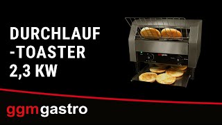 Toaster à convoyeur – 2,3 kW – env. 360 toasts/h