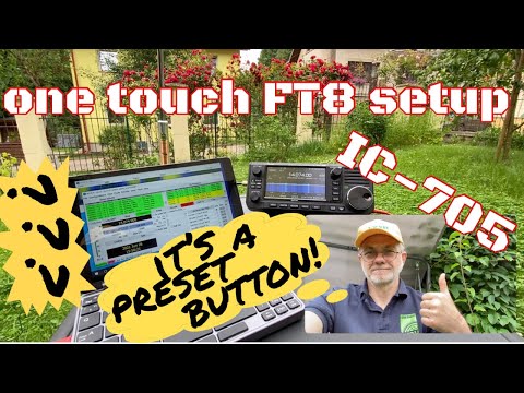 How to set-up FT8 mode in IC-705. Just press ONE button!