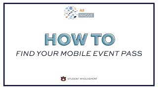 Finding Your Mobile Event Pass