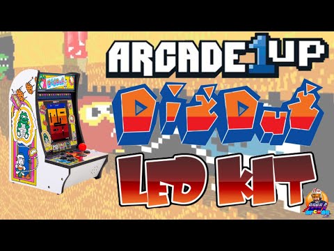 Arcade1Up Dig Dug Countercade LED Light Up Button Mod