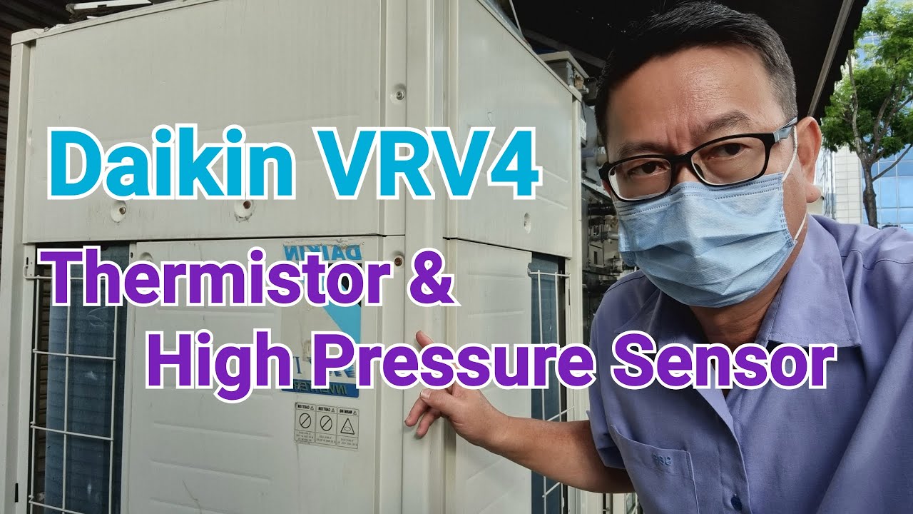 Daikin VRV4 | Condensing unit Thermistor and High pressure Sensor reading | Error E3,E4,J5,J6,J7