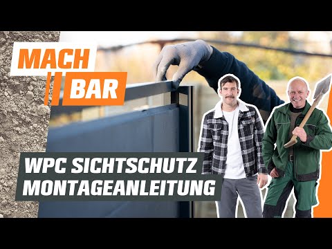 WPC Sichtschutz Montageanleitung | OBI