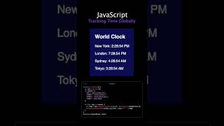 Tracking Time Globally: Building a World Clock with JavaScript