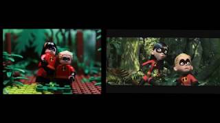 LEGO INCREDIBLES 100 MILE DASH SCENE RECREATION