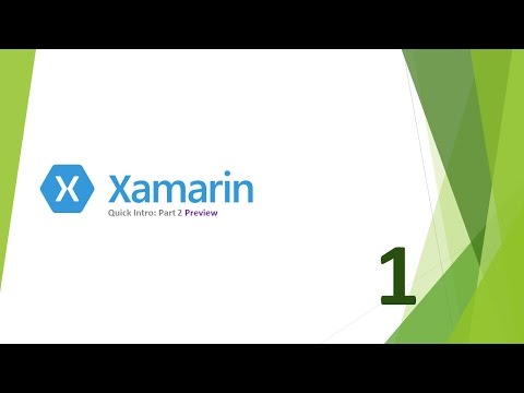 Xamarin Quickstart Part 1