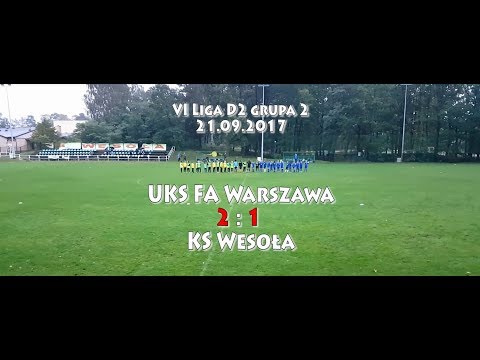 UKS Football Academy Warszawa - AS Wesoła 21.09.2017