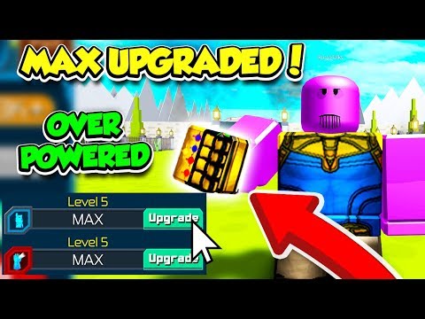I FULLY UPGRADED THANOS AND I'M SO OVERPOWERED IN SUPERHERO SIMULATOR!! (Roblox)