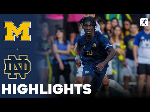 Michigan vs Notre Dame | NCAA College Soccer | Highlights - August 21, 2025