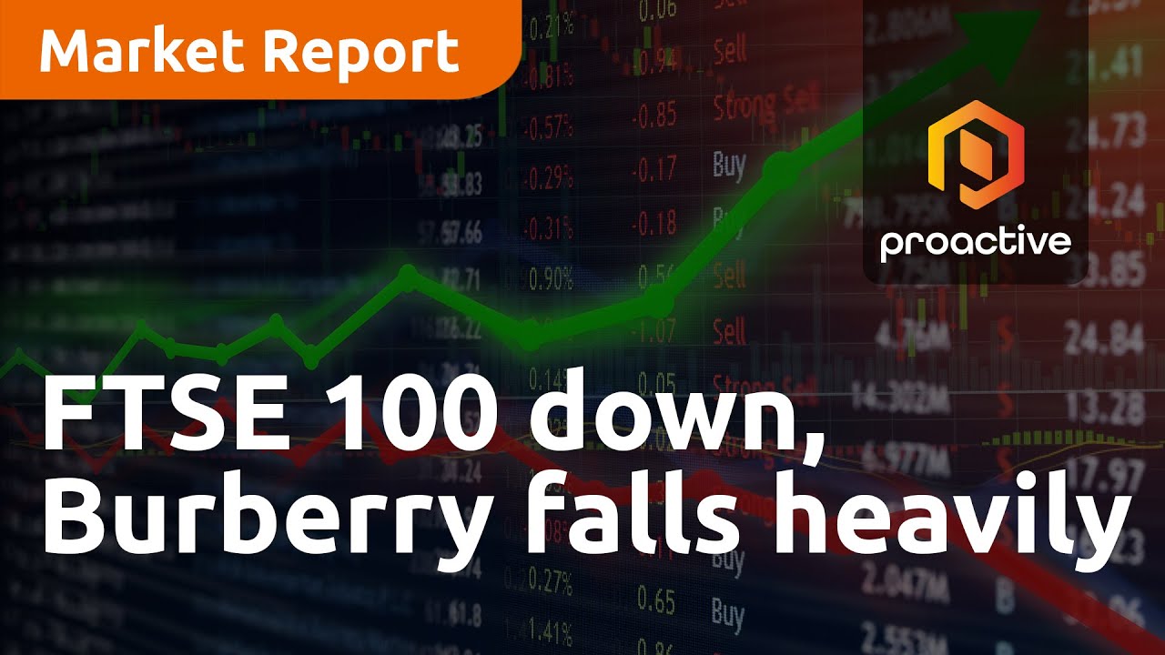 FTSE 100 down, Burberry falls heavily — Market Report
