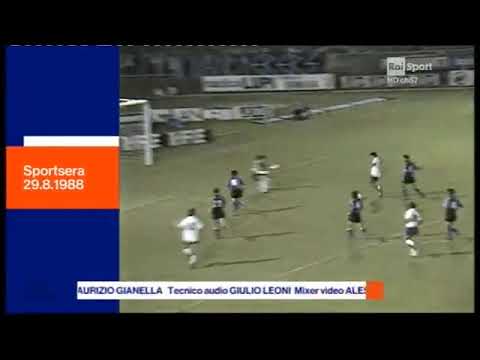 Roberto Baggio rare fantastic goal / Pisa vs Fiorentina (Italy Cup 1988-1989)