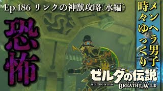 【DLC 英傑たちの詩】世にも奇妙な恐怖体験！水エリアでまさかの動き！ 最後の試練その2 -Part186- 【ゼルダの伝説BotW実況】【ブレスオブザワイルド 実況プレイ】